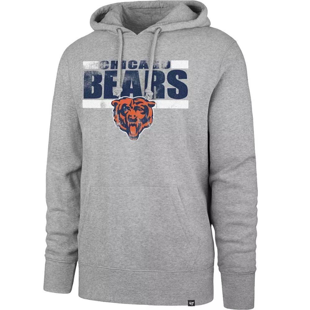 NWT '47 Men's Slate Gray Chicago Bears Pullover Hoodie Size M